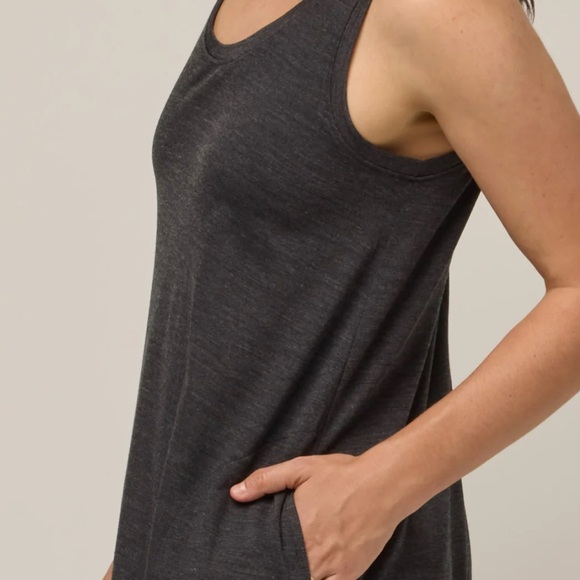 Wool& audrey tencel™ maxi dress - black heather (charcoal gray) - Picture 2 of 9